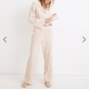 NWT Madewell double gauze striped PJ pants SMALL